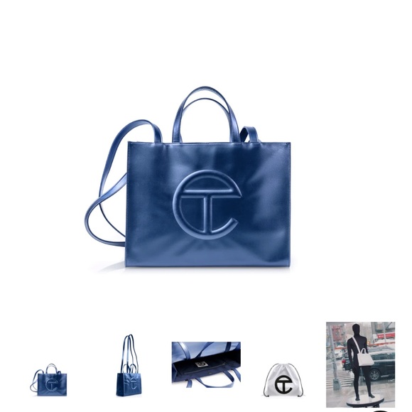 Telfar Medium Shopper in Cobalt Blue currently SOLD OUT - Picture 4 of 5